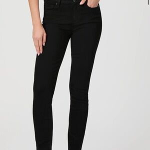 PAIGE Black Skinny Jeans Sleek Fit Stretch Denim